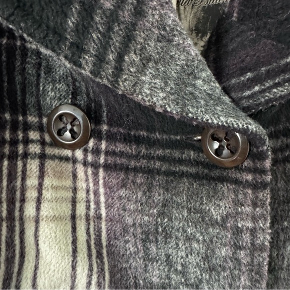 Buffalo WoolBlend Plaid Belted Peacoat Women’s size M Briton “Alexandrine” Coat - Picture 7 of 9